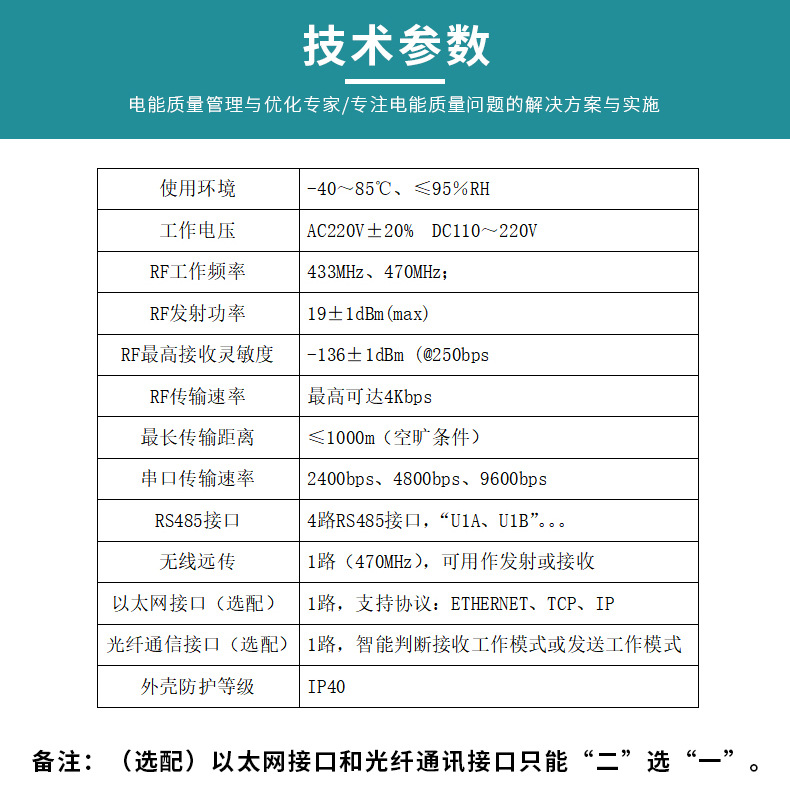 澤沃無線溫度接收中繼器ZW1807-TS系列接收中繼器(圖3)