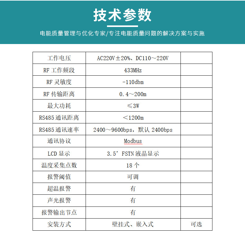 澤沃無線溫度接收終端 ZWMTA-STS系列接收終端器(圖3)